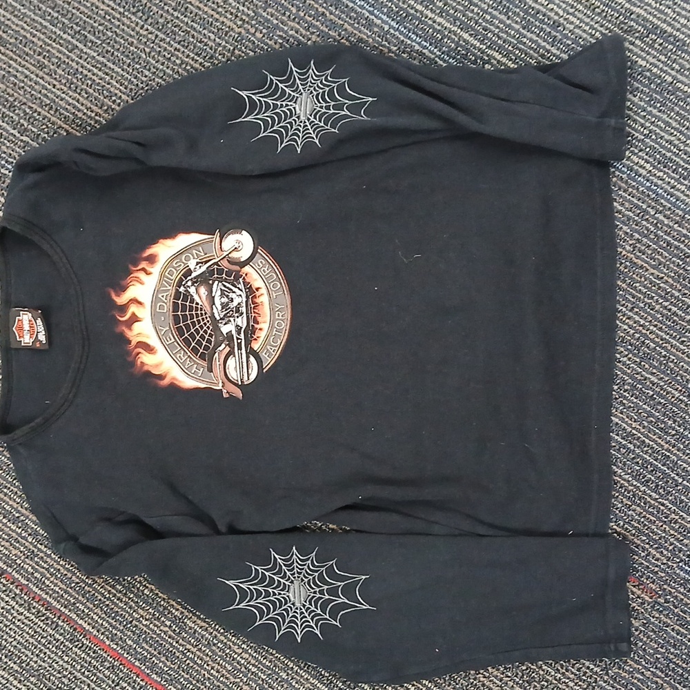 Vintage Harley Davidson Factory Toura Long Sleeve Tee XL - Picture 1 of 6